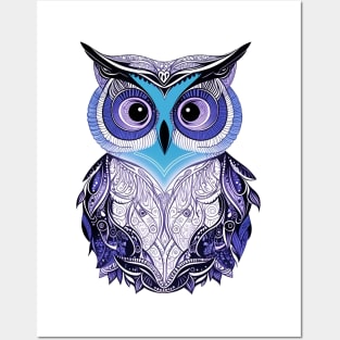 Abstract Owl Posters and Art